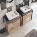 Tadley White Countertop Resin Basin