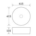 Affi Countertop Ceramic Basin spec