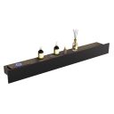 Edge Black Smart Shelf with Ambient Lighting 700mm