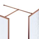 Amien Brushed Bronze Shower Screen T-Junction Support Bar Extension