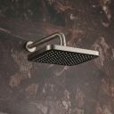 Flint Brushed Nickel Square Rainfall Shower Head & Arm