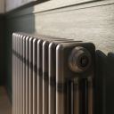 Clement Raw Metal Triple Column Radiator Close Up