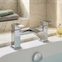 Lifestyle image of Satori Chrome Bath Filler Tap