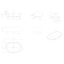 Tempest Matt Black Stone Countertop Basin