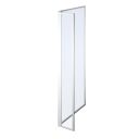 Amien Chrome Clear Glass Pivot Return Panel 300mm