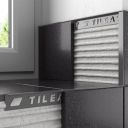 Tileasy Square 12mm Textured Pebble Grey Tile Trim