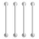 Complete Doc M Accessible Toilet and Basin Pack with White Grab Rails
