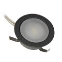 5 Light Round LED Black Plinth Kit