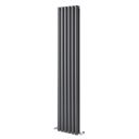 Islington Grey Double Vertical Radiator 1500x472mm