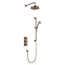 Downton Bright Copper Concealed Valve Shower Pack