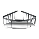Black Single Corner Shower Basket