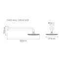 Aqualisa Hugo Smart Digital Shower Concealed with Adjustable and Fixed Wall Head Gravity Pumped