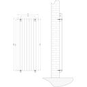 Perth Grey Double Vertical Flat Panel Radiator 1600x610mm