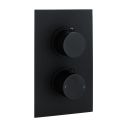 Zena Single Outlet Round Concealed Valve – Matt Black