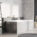 Gloss Light Grey Front Bath Panel 1800mm