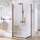 Lanka Brushed Bronze Shower Side Panel