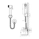 Chrome Douche with Manual Isolating Valve