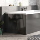 Titanium Grey Gloss End Bath Panel 800mm