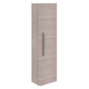 Esk Stone Grey Wall Mounted Tall Storage Cabinet with Nickel Handle
