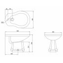 Burlington Traditional Floor Standing Bidet