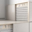 Tileasy Square Plastic 10mm Jasmine Tile Trim