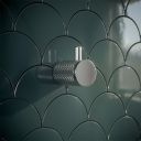 Moray Chrome Knurled Robe Hook