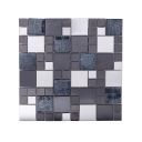 Titan Black Foil Poppy Modular Mosaic 300x300mm