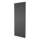 Perth Grey Double Vertical Flat Panel Radiator 1200x612mm