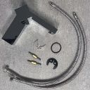 Chrome Basin Mixer Tap with Push Button waste