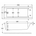 Carron Urban Acrylic Single Ended Bath 1700x725mm
