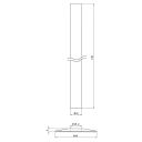 Antique Brass Pipe Sleeve Kit 130mm Dimension Drawing
