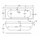 Carron Profile Acrylic Double Ended Bath 1650x700mm