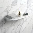 Belgrove White Wall Hung Ceramic Shelf 600mm