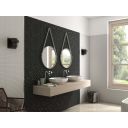 Naple Hexagon Matt Black Mosaic 307x317mm