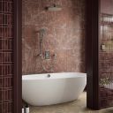 Aqualisa S1 Gunmetal Smart Digital Shower Triple Outlet (Slide Rail Kit with Bath Filler and Fixed Wall Head) Gravity Pumped