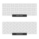 Metro White Ceramic Brick Tile 100x200mm