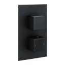 Zena Single Outlet Square Concealed Valve – Matt Black