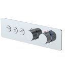 Coach Chrome Thermostatic Triple Outlet Concealed Valve