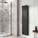 Perth Grey Double Vertical Flat Panel Radiator 1600x340mm