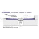 Jackoboard Aqua Drain System Vertical Outlet Spec Drawing