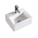 Blade White Square Cloakroom Basin 325x280mm