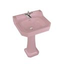 Burlington Pink Edwardian Full Pedestal Basin