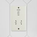 Dual Voltage White Shaver Socket 2