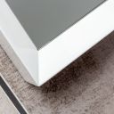 Venus Gloss White Beveled Edge Framed Bathroom Mirror 750x600mm Detailing