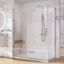 Lanka Chrome Hinged Shower Door