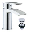 Tear Chrome Basin Mixer Tap & Waste