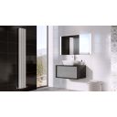Devlin Black & Concrete Wall Hung Vanity Unit 800mm
