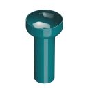 Verity Round Basin & Full Pedestal in Menta Gloss