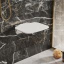 White Shower Seat