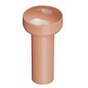 Verity Carmello Gloss Round Basin & Full Pedestal